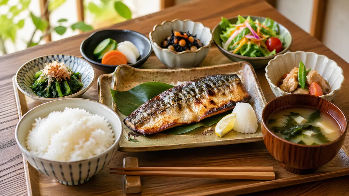 ○○食堂でランチしてきた！野菜たっぷりの和定食が最高！！